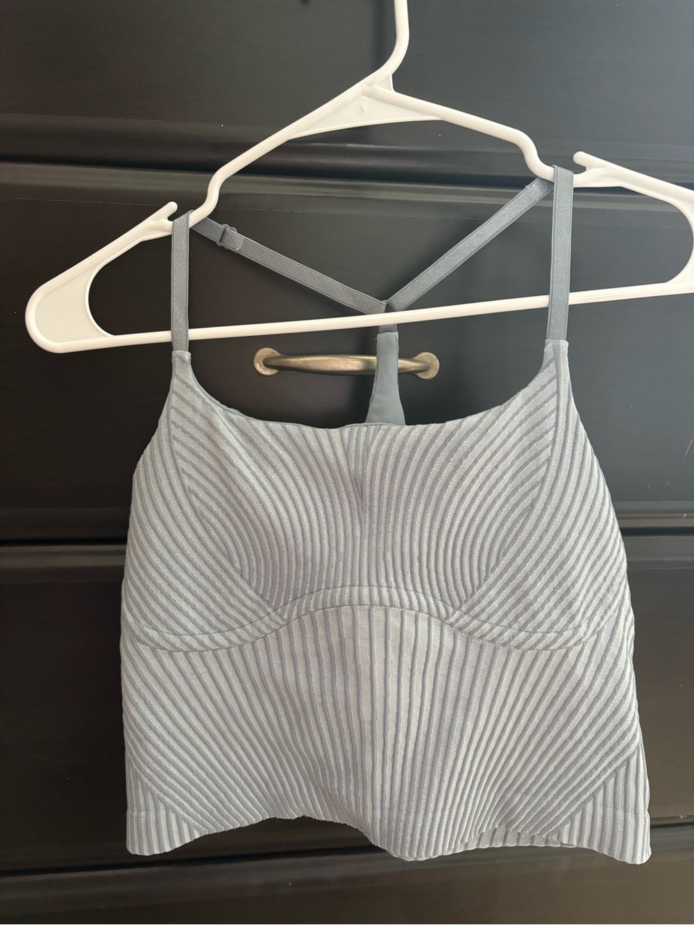 Lululemon athletica Light Blue-Gray Ribbed Tank